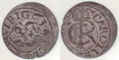 1663 Livonia silver Solidus (Swedish Occupation) A003224